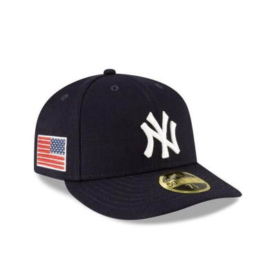 New York Yankees Gorra | New Era MLB Crystals From Swarovski Flag Low Profile 59fifty Fitted Cap Mexico - Azules